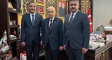 MHP'nin Yeni İl Başkanı Gözel, Genel Başkan Bahçeli'yi Ziyaret Etti
