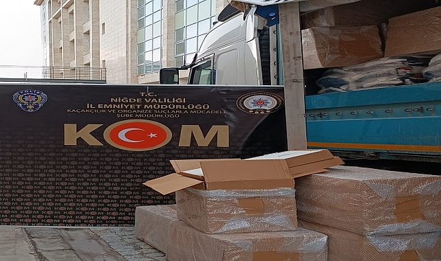 995 bin makaron ele geçirildi
