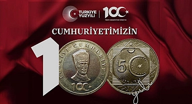 Cumhuriyet'in 100. yılına özel hatıra parası