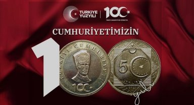 Cumhuriyet'in 100. yılına özel hatıra parası