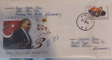 'Cumuhuriyet'in 100. Yılına Mektup'lar Sahiplerine Ulaşmaya Başladı