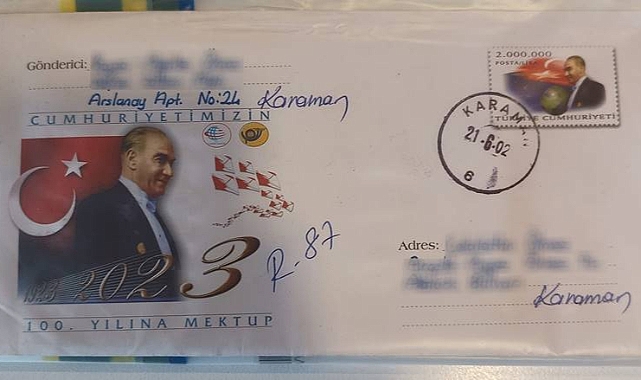 'Cumuhuriyet'in 100. Yılına Mektup'lar Sahiplerine Ulaşmaya Başladı