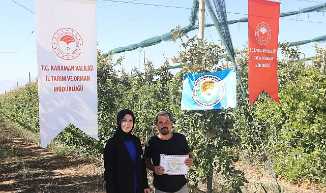 Elma Üreticileri Mavi Sertifikalarına Kavuştu