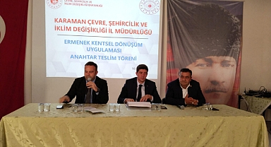 Ermenek'te 75 Afet Konutunun Anahtarları Hak Sahiplerine Verildi