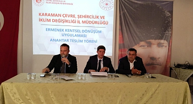 Ermenek'te 75 Afet Konutunun Anahtarları Hak Sahiplerine Verildi