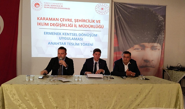 Ermenek'te 75 Afet Konutunun Anahtarları Hak Sahiplerine Verildi