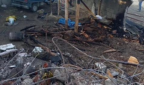 Ermenek'te Evi Yanan Aile Destek Bekliyor