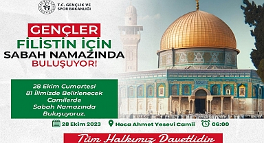 Gençler Filistin İçin Sabah Namazında Buluşuyor