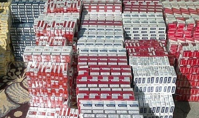Kaçakçılık operasyonunda 12 bin 688 paket sigara ele geçirildi