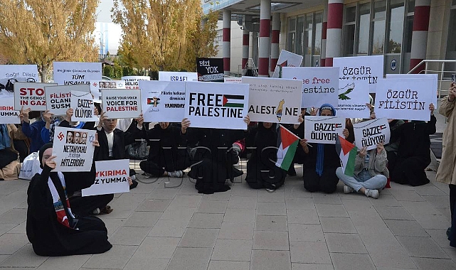 Karaman'da İsrail'in Gazze'deki saldırıları protesto edildi