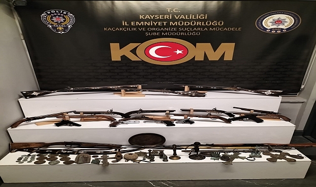 Tarihi eser operasyonunda 60 obje ele geçirildi