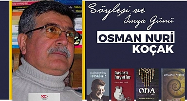 Gazi Kültür, Sanat Merkezi'nin Bu Haftaki Söyleşi ve İmza Günü Konuğu Yazar O.N. Koçak