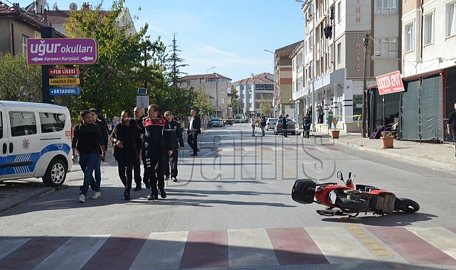 İş yerine silahlı saldırıda yoldan geçen kurye yaralandı