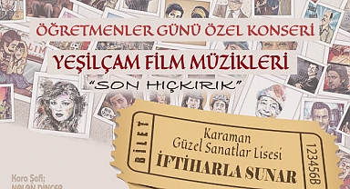 Karaman Güzel Sanatlar Lisesi'nden Öğretmenler Günü'ne Özel Konser