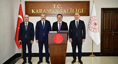 Karaman Valisi Sarıibrahim'i ziyaret ettiler