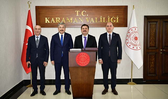 Karaman Valisi Sarıibrahim'i ziyaret ettiler