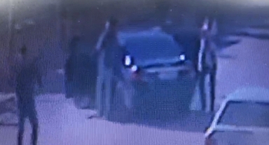 Kuryenin vurulduğu çatışma anı kameralara yansıdı
