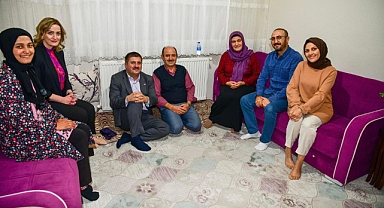 Sarıibrahim çiftinden sürpriz aile ziyareti
