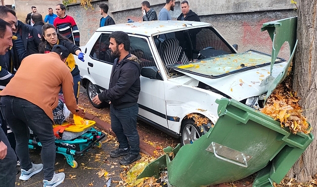 Trafik kazasında 2 kişi yaralandı