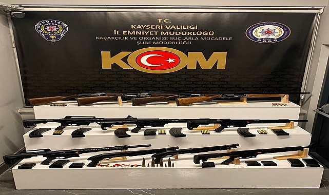 11 kaçak av tüfeği ele geçirildi