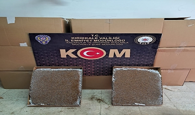 420 bin makaron ele geçirildi
