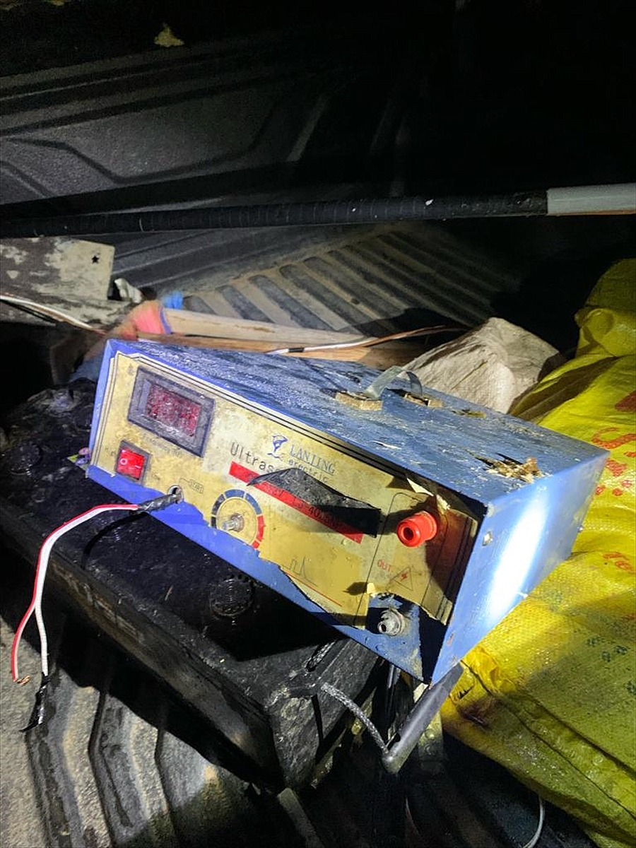 Elektroşokla balık avlayan 3 kişiye 732 bin lira ceza verildi