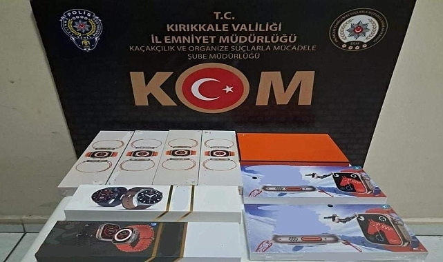 Gümrük kaçağı 9 akıllı saat ele geçirildi
