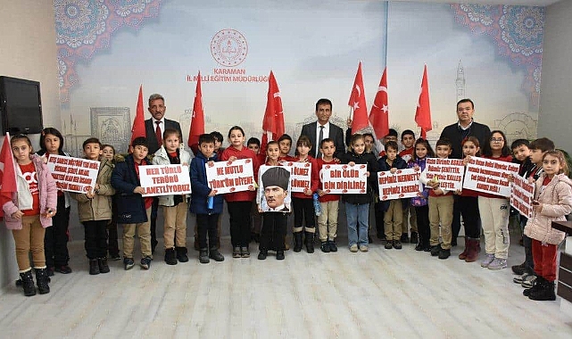 İlyas Küçüker İlkokulu Öğrencilerinden, İl Müdürü Çalışkan'a Anlamı Ziyaret