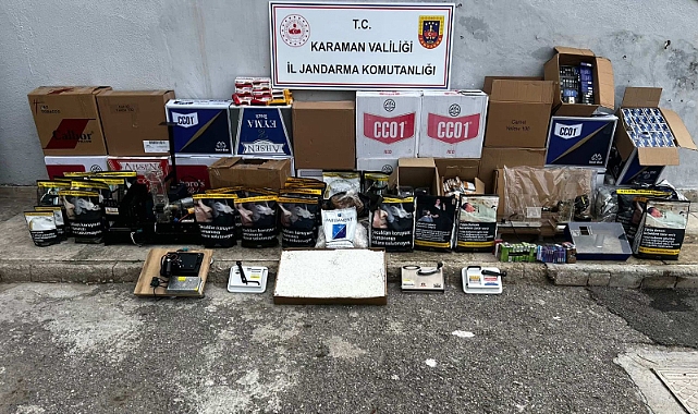 Jandarmadan Kaçak Tütün ve Makaron Operasyonu