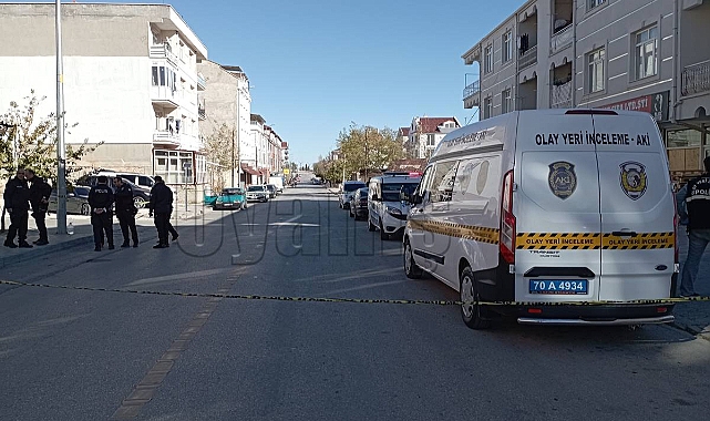 Karaman'da iş yerine silahlı saldırıda 1 kişi yaralandı