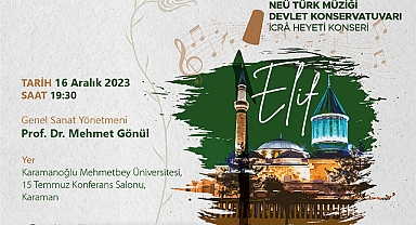 Karaman’da Sanatseverler ‘Elif’te Buluşacak