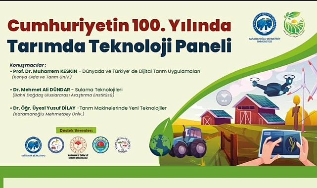 Karaman'da Tarımda Teknoloji Paneli düzenlenecek