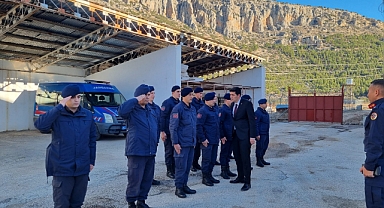 Kaymakam Erdoğan, Yeni Yıl Öncesi Güvenlik Birimlerini Ziyaret Etti