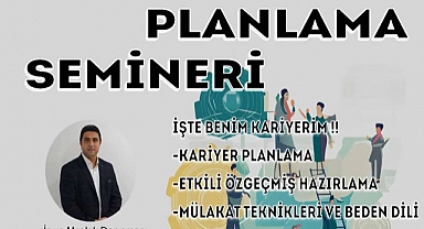 KMÜ'de Kariyer Planlama Semineri düzenlenecek