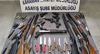 Polis, bir haftalık uygulamada adeta cephanelik ele geçirdi