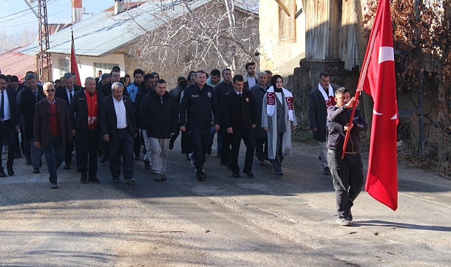 Sarıkamış Şehitlerini Anma Yürüyüşü düzenlendi