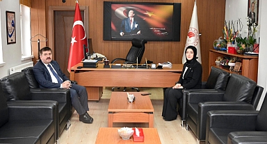 Vali Sarıibrahim'den İl Müdürü Bulut'a ziyaret