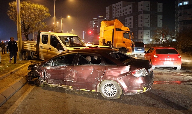 Zincirleme trafik kazasında 1 kişi yaralandı