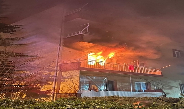 Apartmanda çıkan yangın söndürüldü