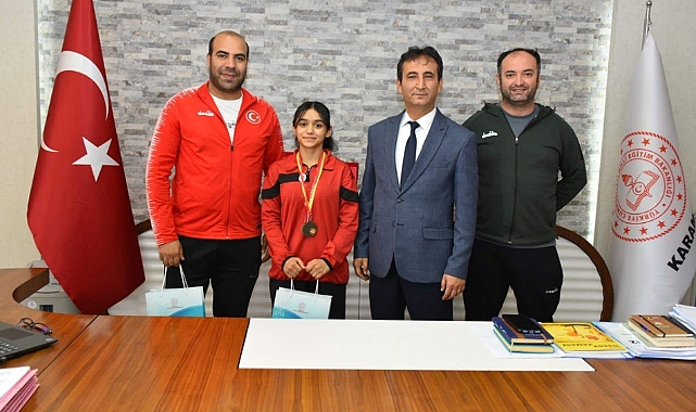Başarılı Sporcudan İl Müdürü Çalışkan'a Ziyaret