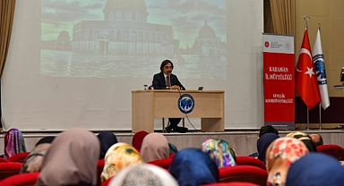 Din İşleri Yüksek Kurulu Üyesi Aydemir KMÜ'de konferans verdi
