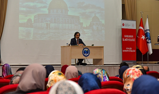 Din İşleri Yüksek Kurulu Üyesi Aydemir KMÜ'de konferans verdi