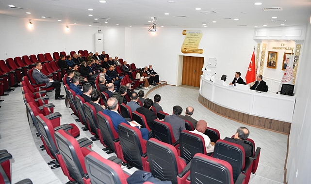 Karaman’da Muhtarlar Toplantısı yapıldı