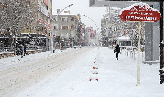 Karaman'da Pazartesi Günü Kar Bekleniyor