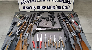 Karaman'ın da dahil olduğu 78 ilde Silah Kaçakçılarına 'Mercek-9' Operasyonu