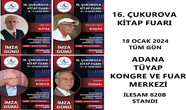 Karamanlı Şair ve Yazarlar Adana Çukurova Kitap Fuarında