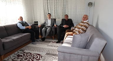 Kaymakam Kaya ve Başkan Boyacıoğlu'ndan Şehit Babasına Ziyaret