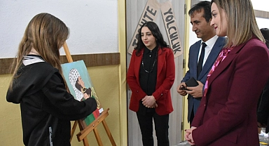 Öğrenciler, Gazze’de Yaşanan İnsanlık Dramını Resimleriyle Anlattı