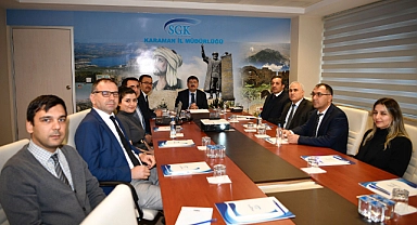 Vali Sarıibrahim Sosyal Güvenlik Kurumu İl Müdürlüğünü Ziyaret Etti