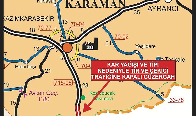 Sertavul geçidinde kar ve tipi ulaşımı durdurdu